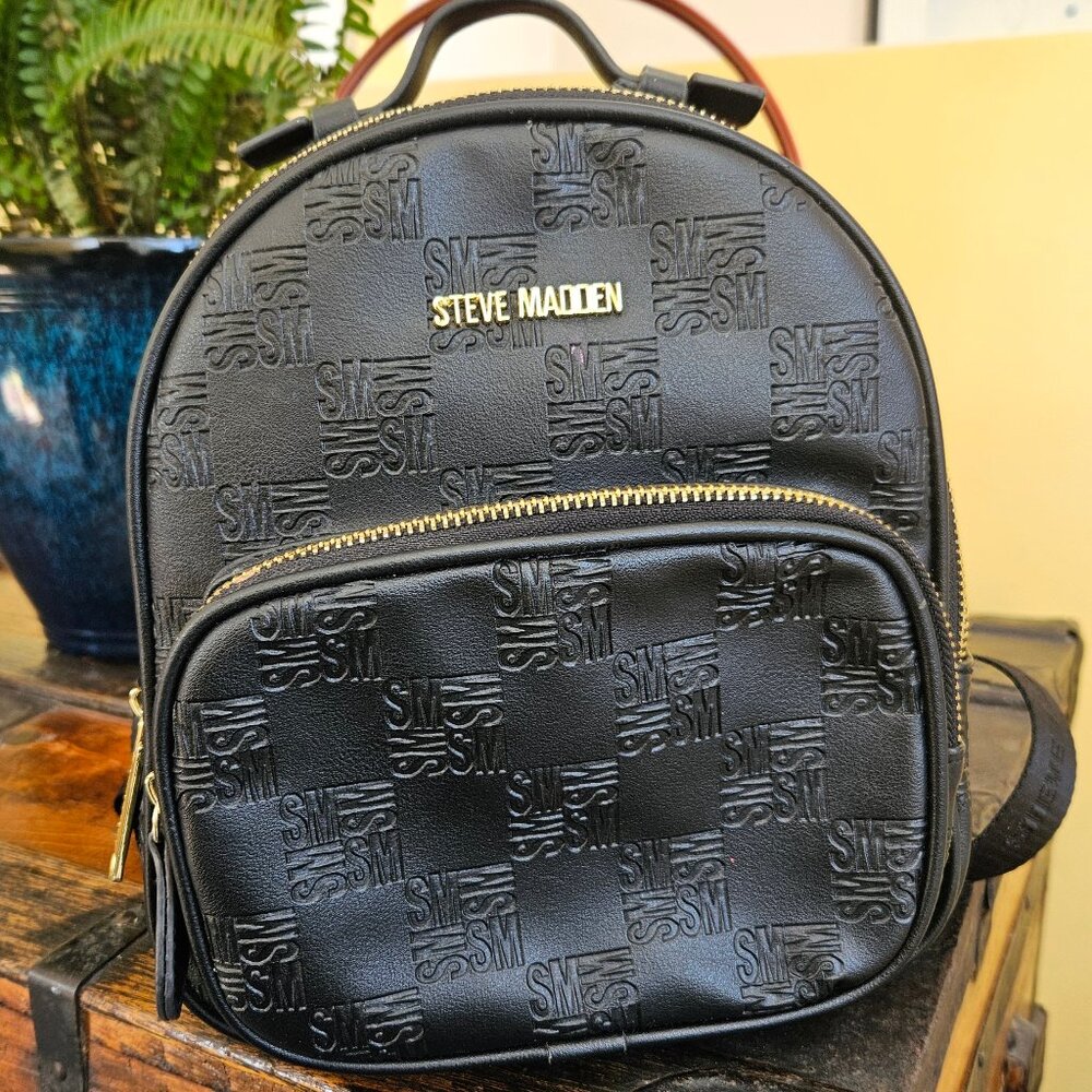 Like-New Steve Madden Vegan Leather Mini Backpack